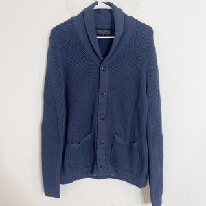 Rag & Bone mens knit button up cardigan sweater